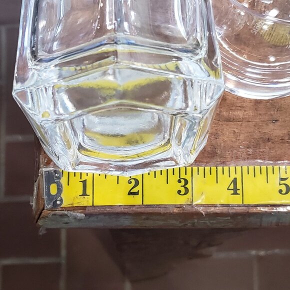 Stolzle Lausitz Bourbon Whisky Decanter And 4 Glasses Set Etched CLARK Monogram - Picture 9 of 9